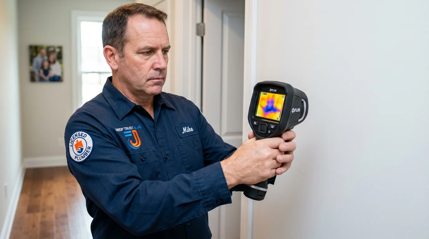 Thermal imaging leak detection by Johns Plumbing LLC in East Meadow